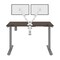 Bestar Bestar Upstand 48W x 24D Standing Desk with Dual Monitor Arm in antigua 175860-000052 - alternate 4